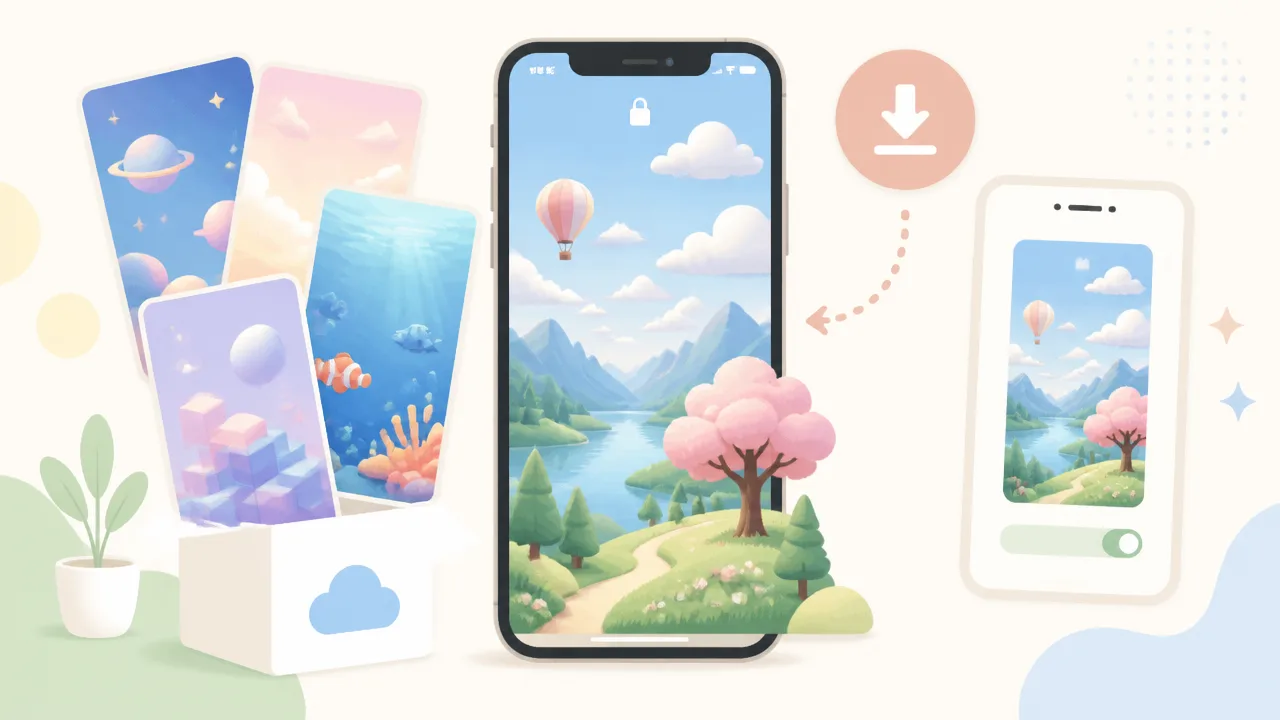 iPhone壁紙3Dのおすすめ無料素材と立体的に見せる設定方法