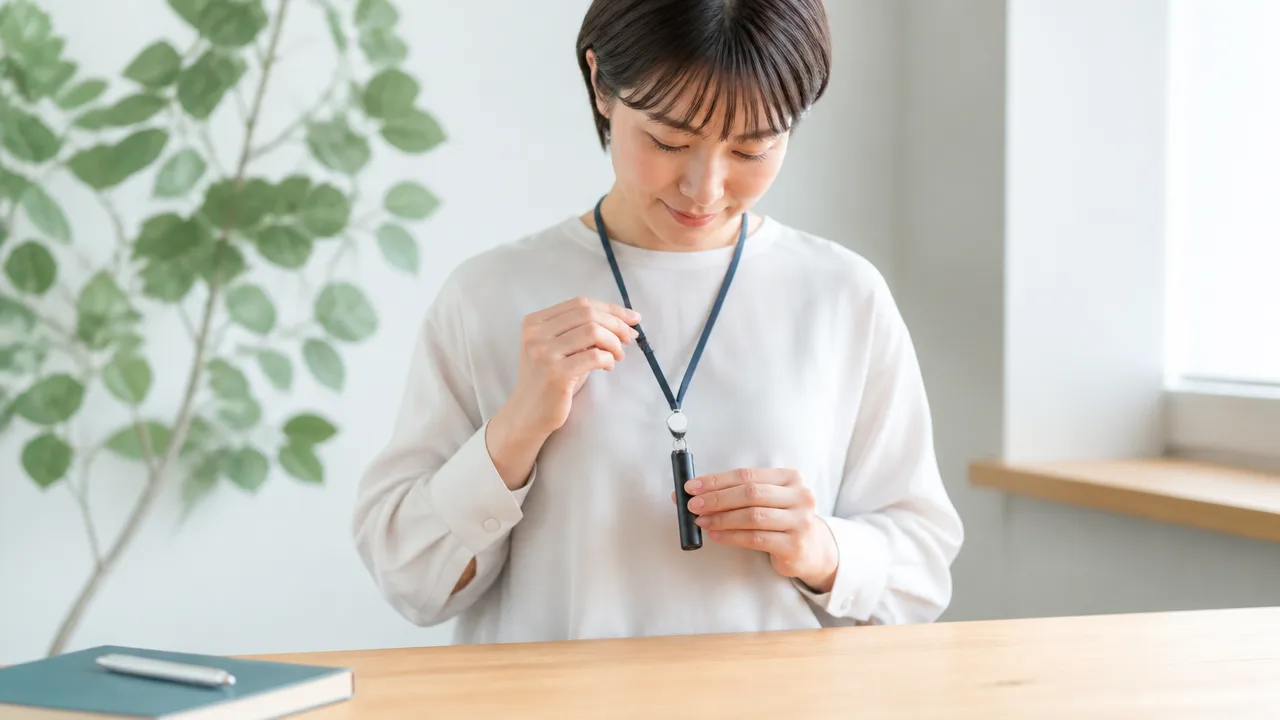シャチハタを首から下げる方法｜必要な道具と落としにくい付け方
