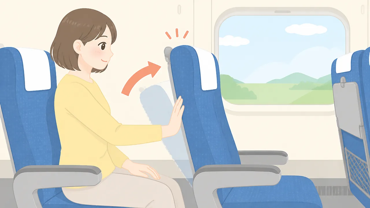 新幹線のリクライニングのやり方は？倒し方とマナーを解説