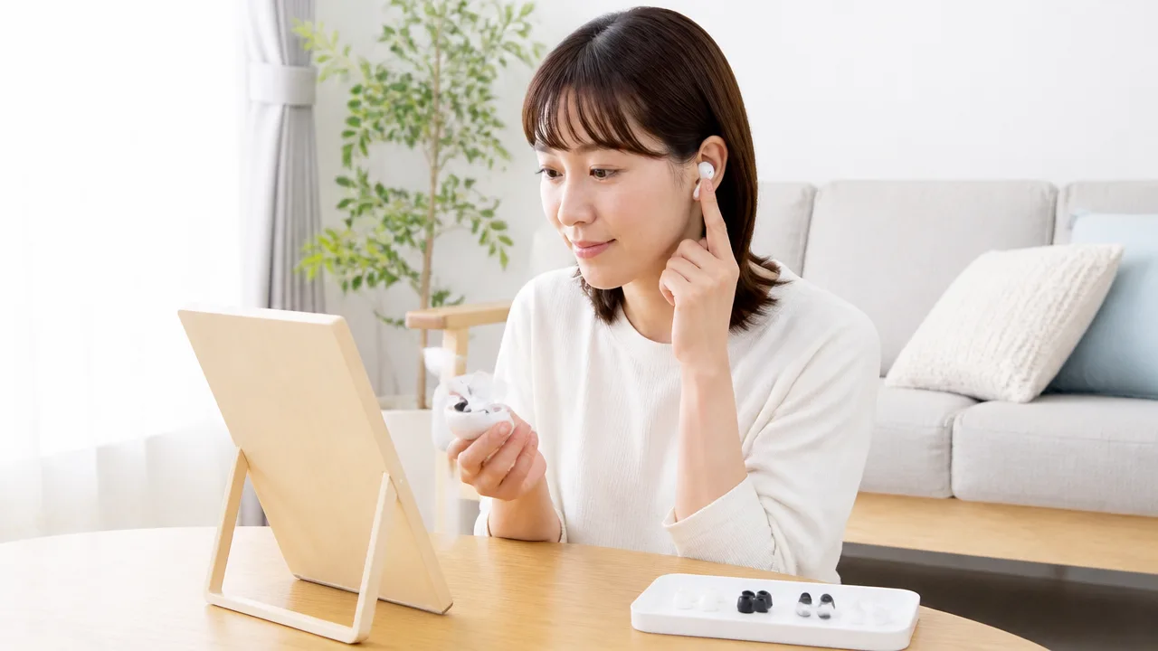 ワイヤレスイヤホンが落ちる悩みを100均グッズで対策する方法